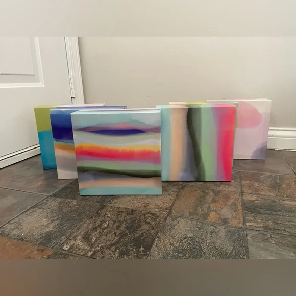 Colorful Canvas Print Wall Decor Six Piece Set - Picture 2 of 8